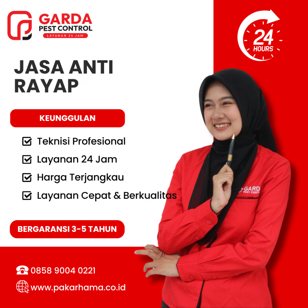 Jasa Anti Rayap di Bekasi Metode Penanaman Pipa Garansi 5 Thn