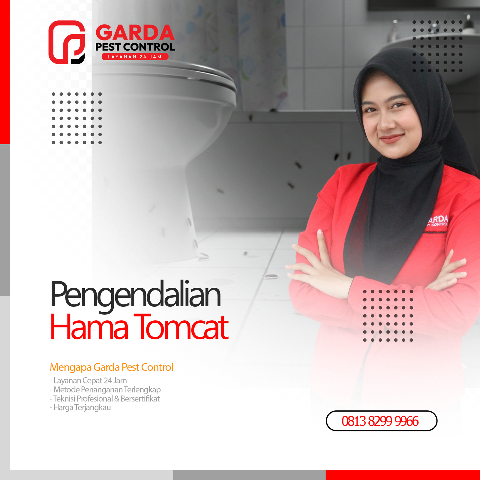 Jasa Pembasmi Tomcat Terdekat di Bekasi Garda Pest Control