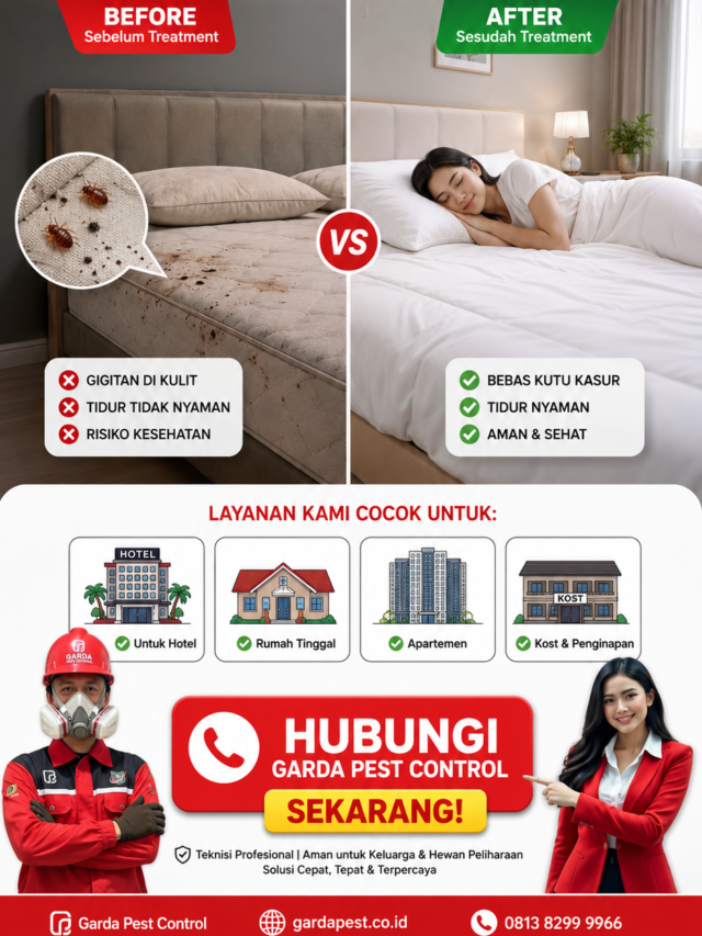 Jasa Anti Kutu Kasur di Muara Gembong Bekasi Cepat & Efektif oleh Ahli Pest Control