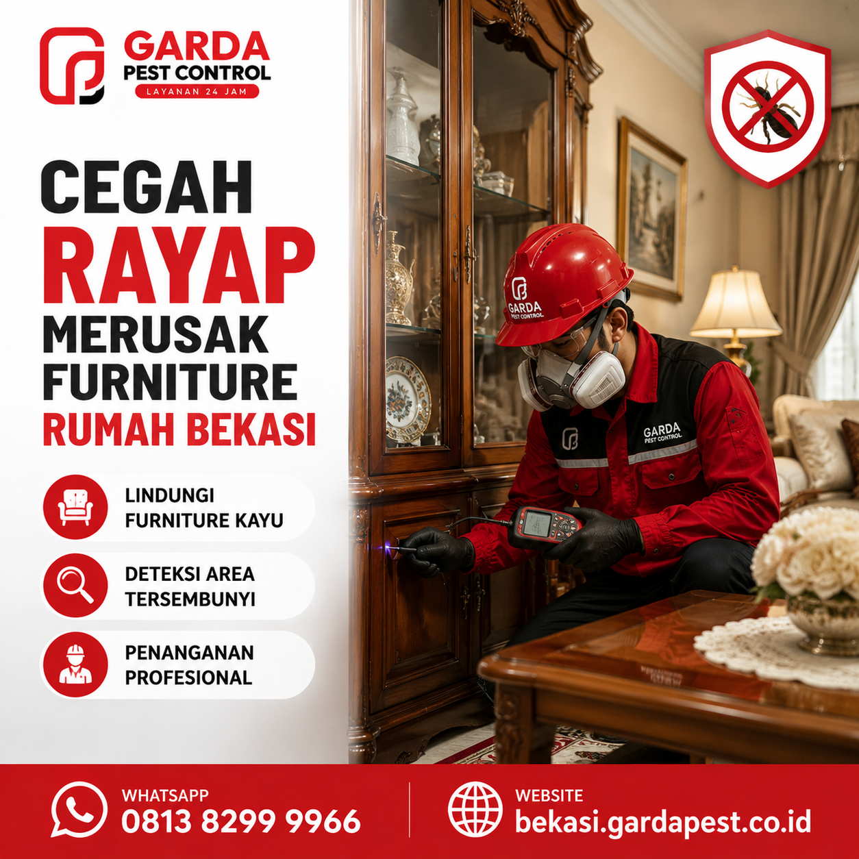 Jasa Anti Rayap Bekasi Barat Terpercaya: Lindungi Rumah dari Kerusakan Tuntas