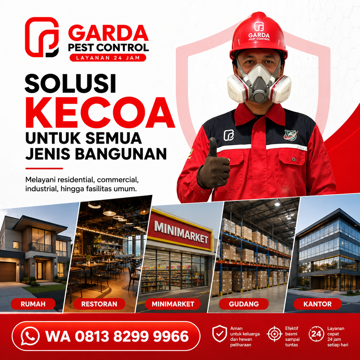 Harga Jasa Pembasmi Kecoa Bekasi: Transparansi Biaya dan Solusi Tuntas dari Garda Pest Control