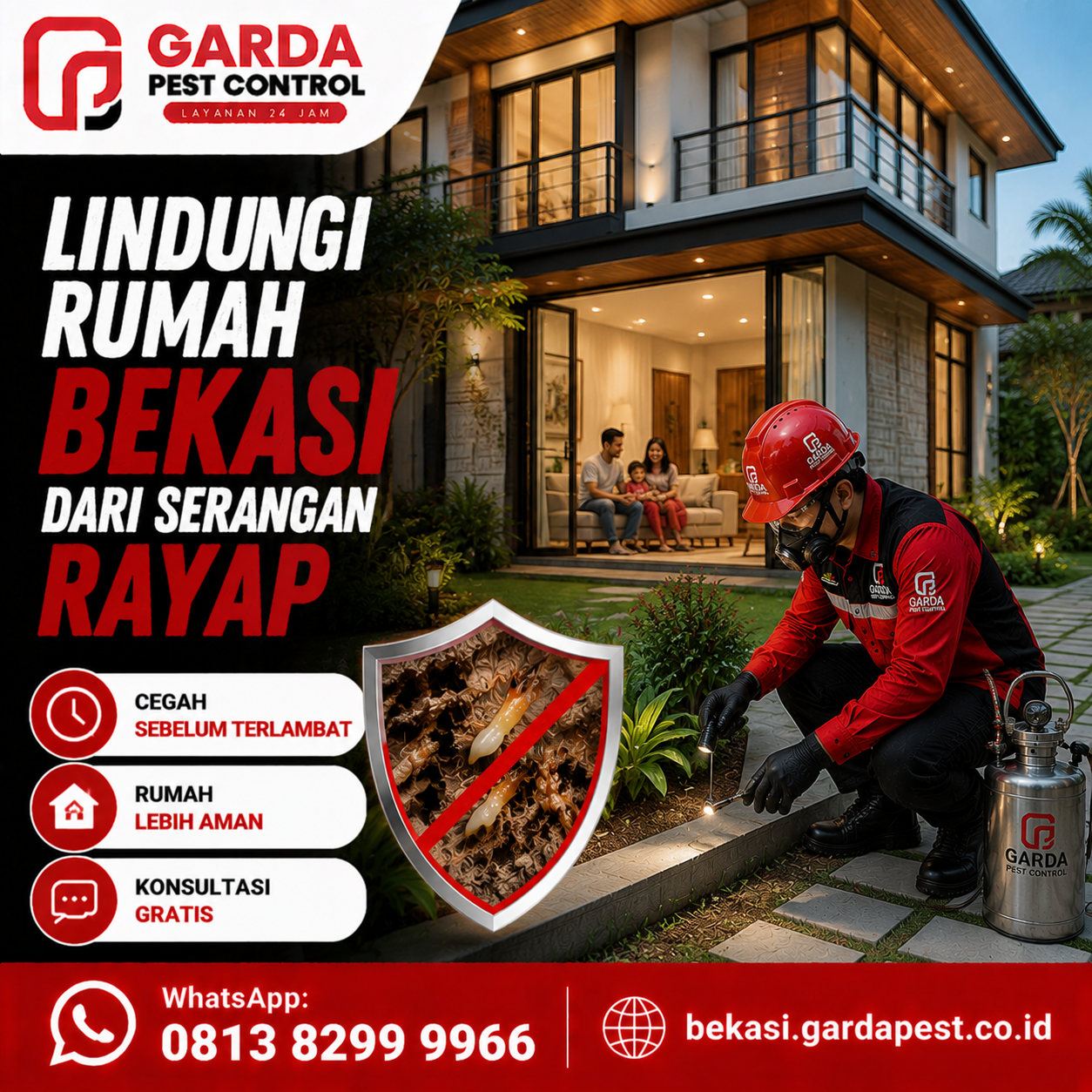 Harga Anti Rayap Sistem Pipanisasi Per Meter Lari Bekasi Terbaru