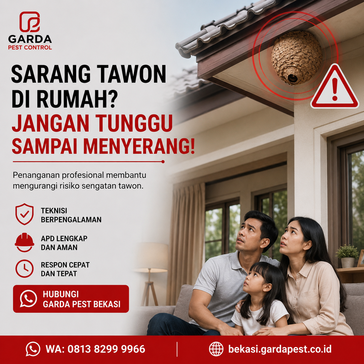 Biaya Jasa Pembasmi Sarang Tawon di Bekasi Terbaru dan Garansinya