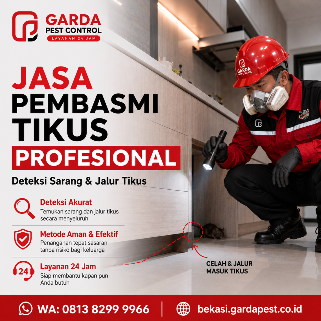 Jasa Pembasmi Tikus Bekasi Profesional untuk Rumah dan Tempat Usaha
