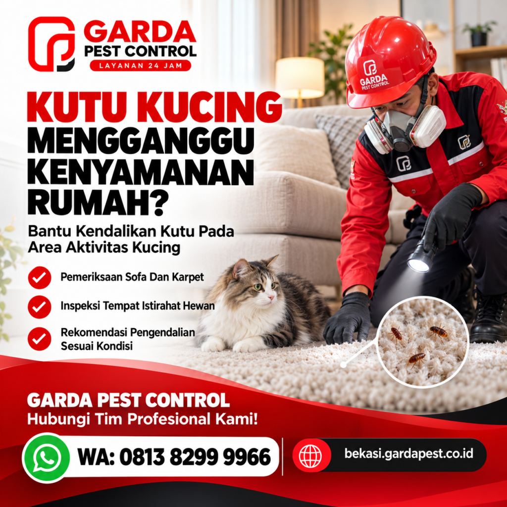 Biaya Jasa Pembasmi Kutu Kucing di Rumah